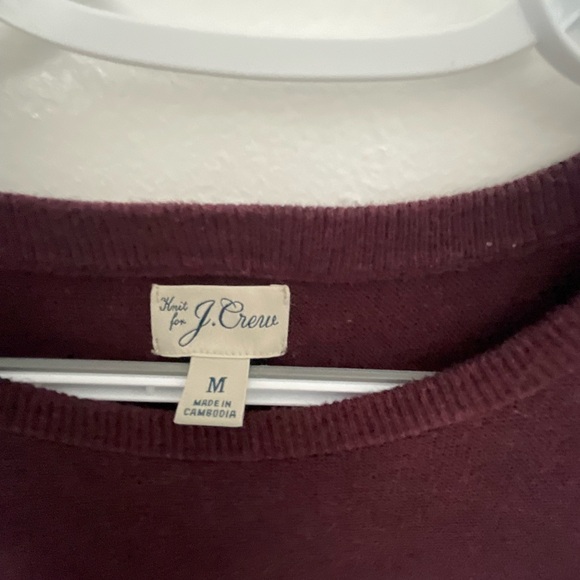 J. Crew Maroon Knit Top - Picture 2 of 5